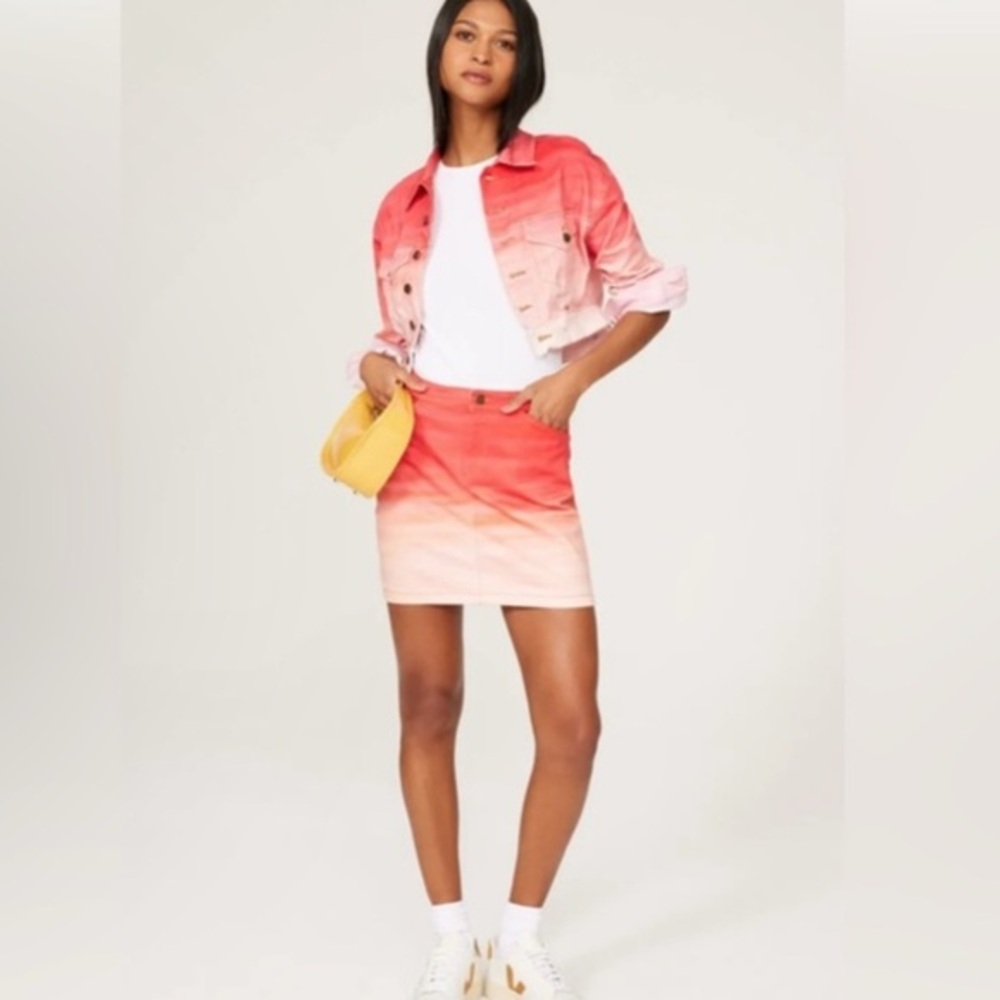 Esteban Cortazar Collective Ombre Skirt Size 8